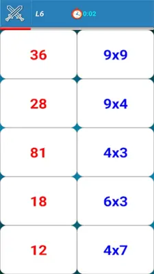 Multiplication Tables Game android App screenshot 0